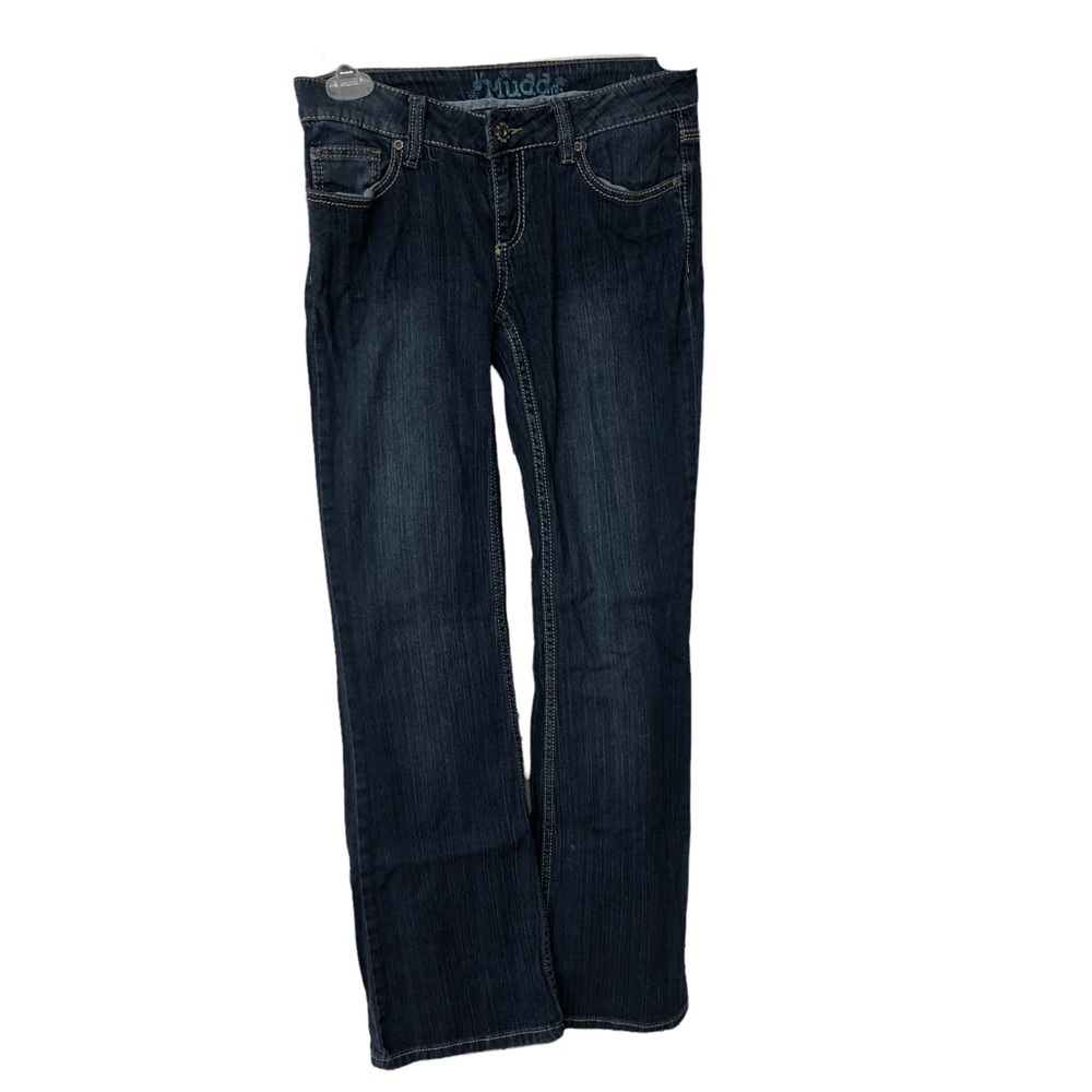 Mudd Bootcut Jeans with a Light, Wash Embroidered Pockets, Bold Stitching SZ 5